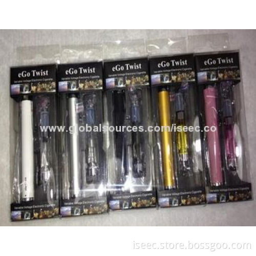 Colorful ego twist sets, ce4 atomizer 650/900/1,100mAh ego-twist battery with blister package